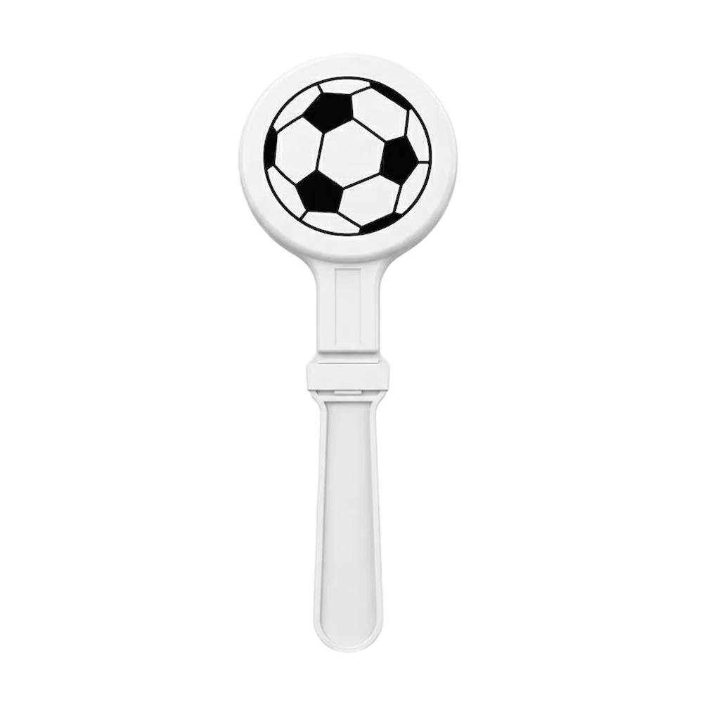 Aplaudidor de plástico con estampado de balón de fútbol, 25x9cm