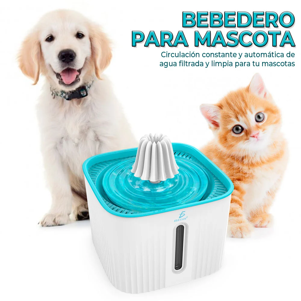 Dispensador de agua automática con filtro para mascotas mas.01