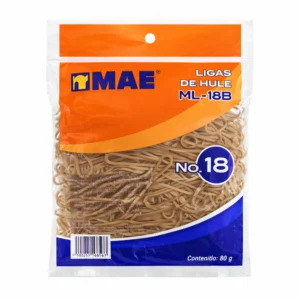 Bolsa con ligas bandas elásticas mae no.18 de húle natural, 80g