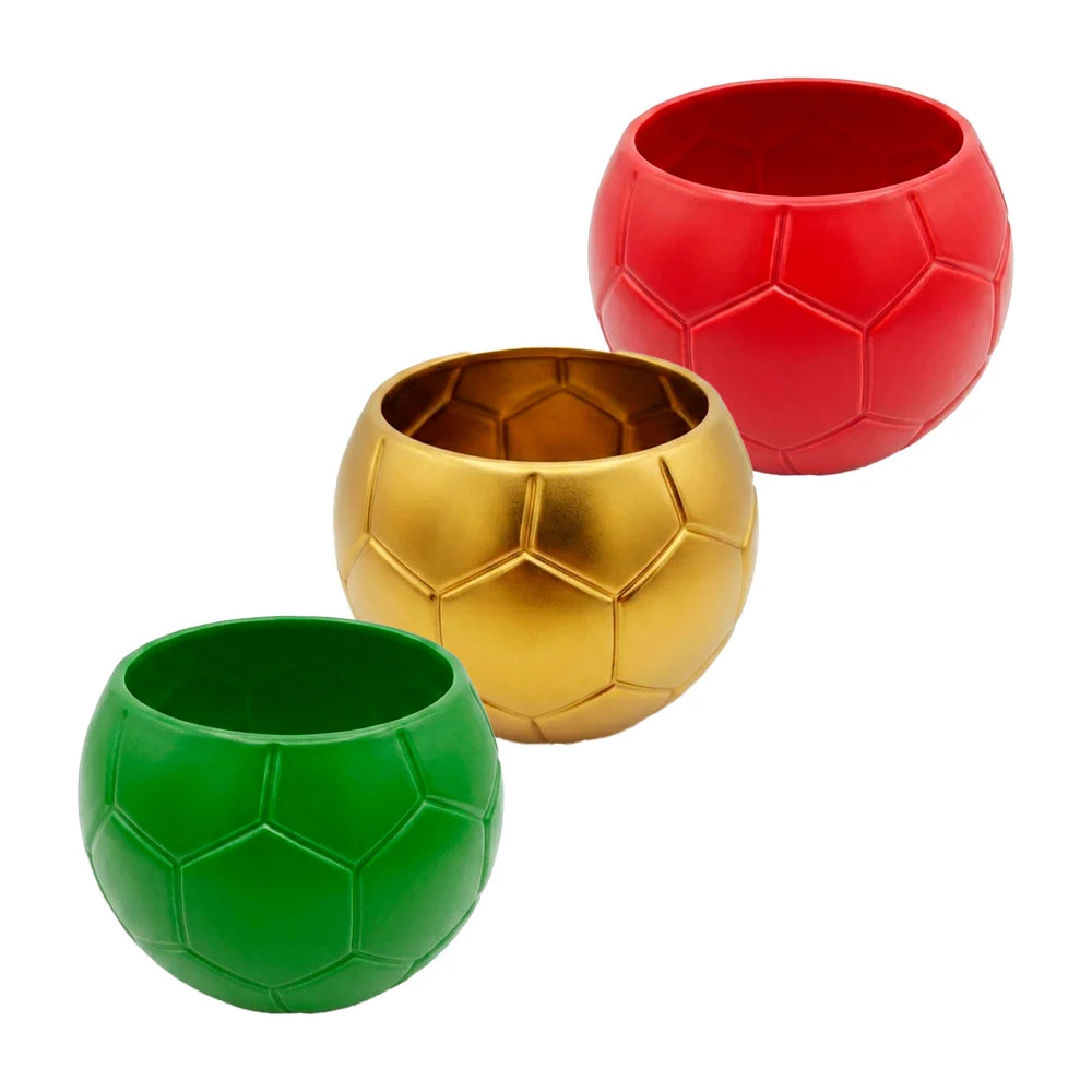 Botanero de plástico en forma de balón de fútbol, variedad de colores…