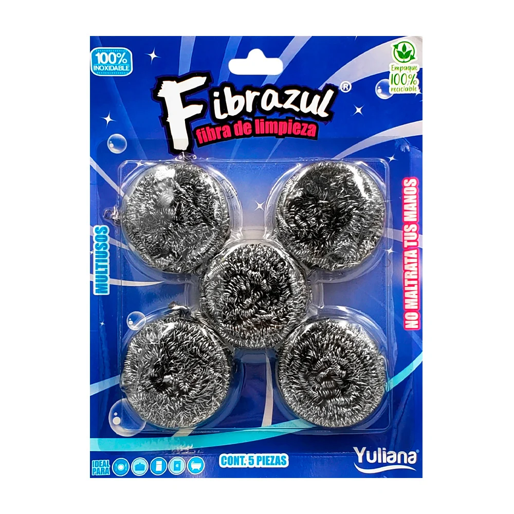 Blíster con 5 fibras en espiral de acero inoxidable / mx-6005 / fibra…