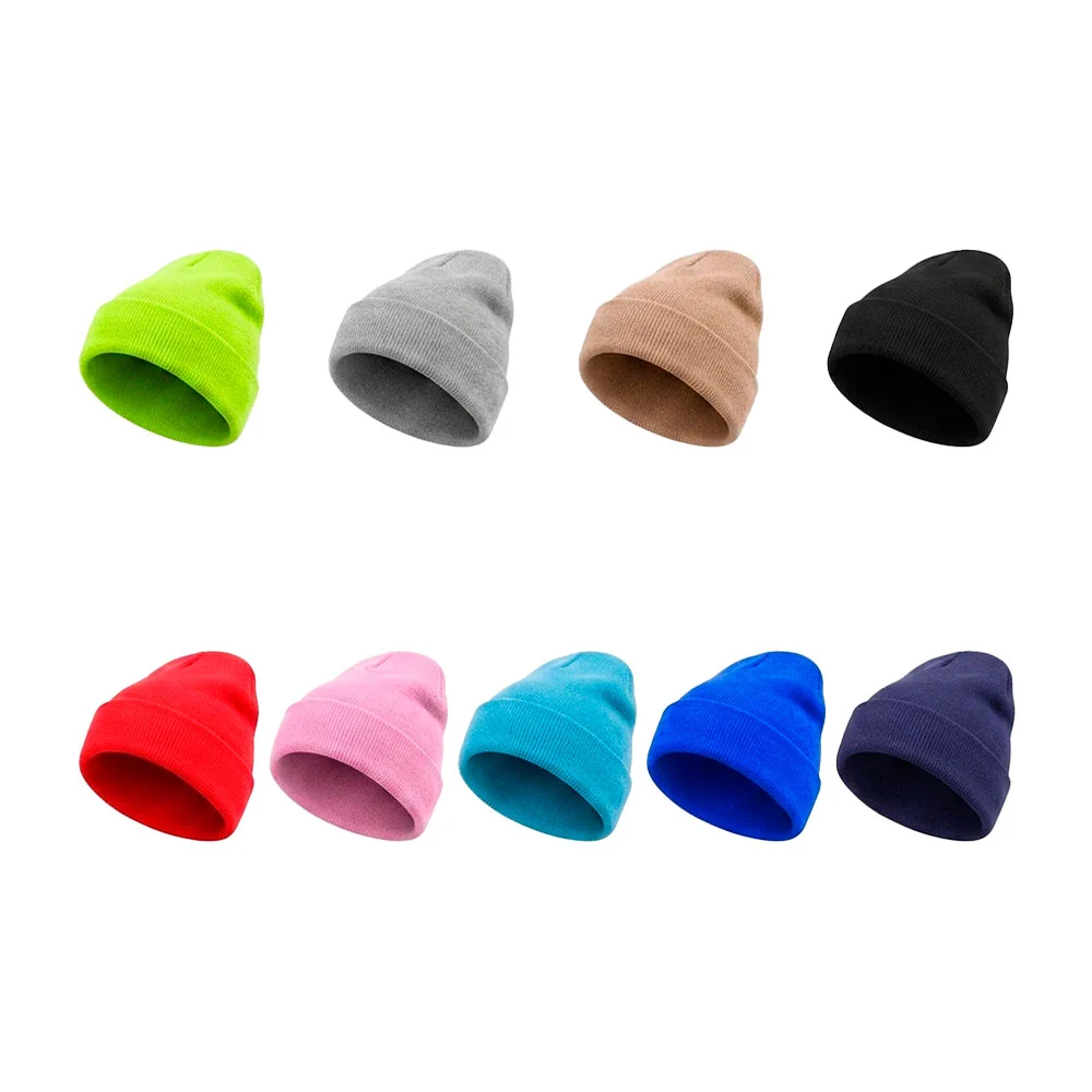 1pza gorro tejido liso, variedad de colores / MZ-008 Bonnie