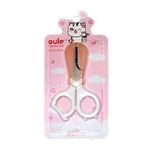 Blíster tijeras oulo con mango y estuche de plástico diseño de gato k…
