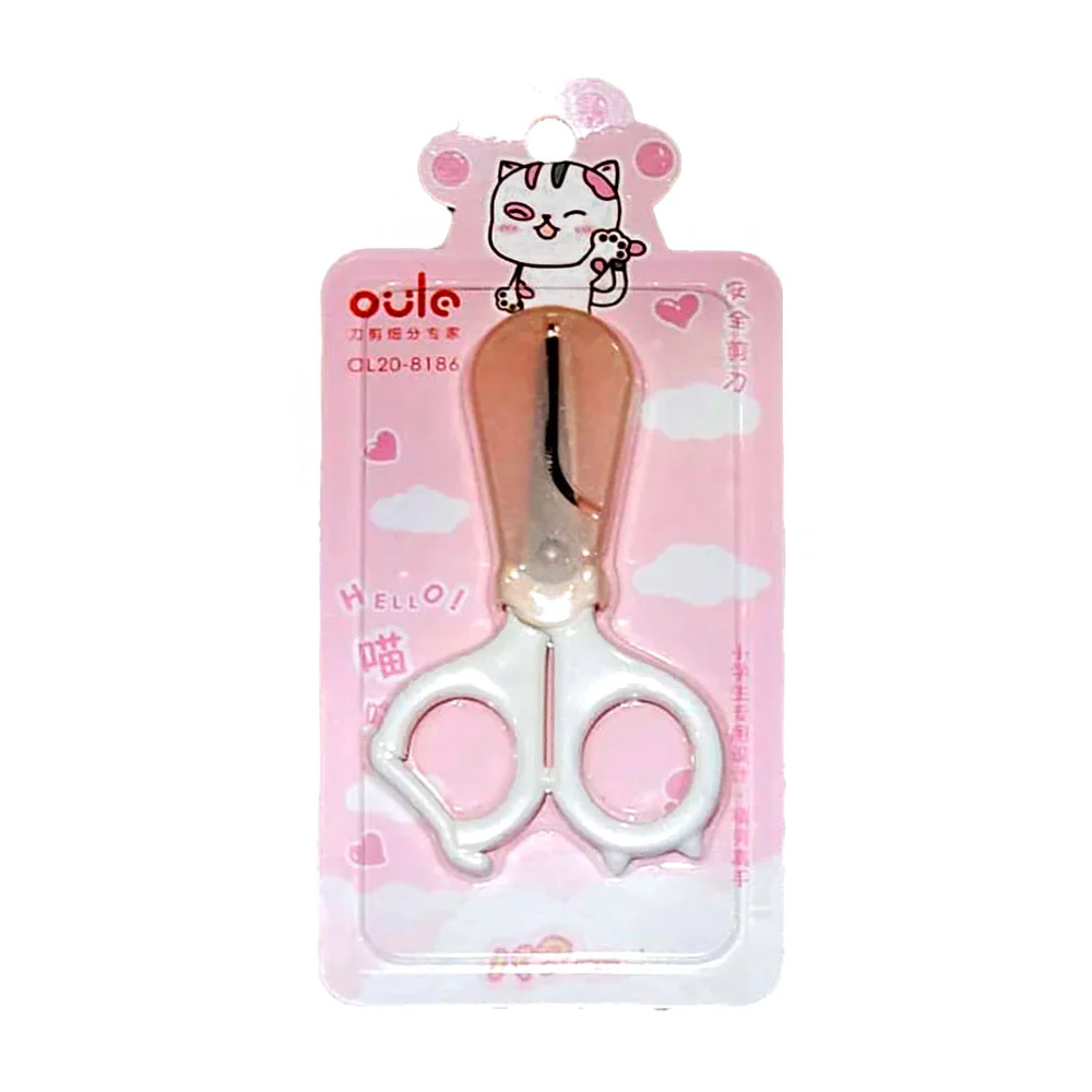 Blíster tijeras oulo con mango y estuche de plástico diseño de gato k…