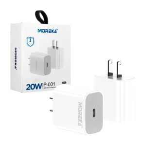Cubo cargador moreka con entrada tipo-c de 20w / p-001