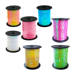 1pz rollo pequeño de lentejuelas, colores surtidos / pulh-71 / 6113