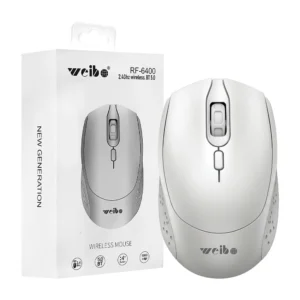 Mouse inalámbrico Weibo con diseño ergonómico y precisión de 1600 dpi