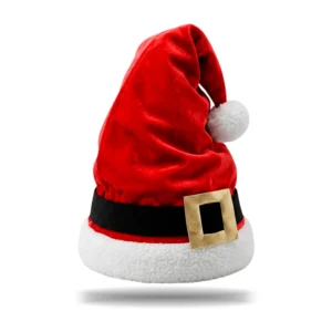 1pz gorro navideño, aterciopelado, detalle aborregado, diseño de cint…
