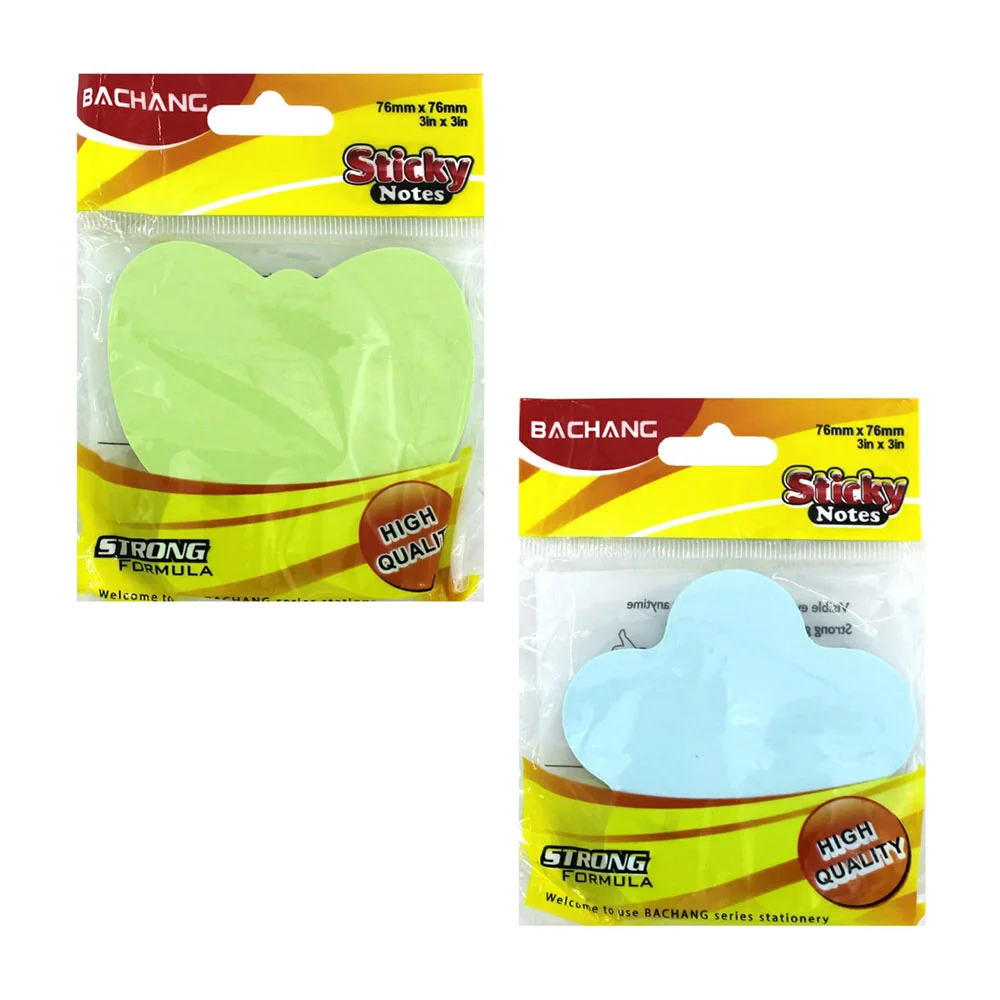 Blíster notas adhesivas bachang en tonos pastel con diferentes formas…