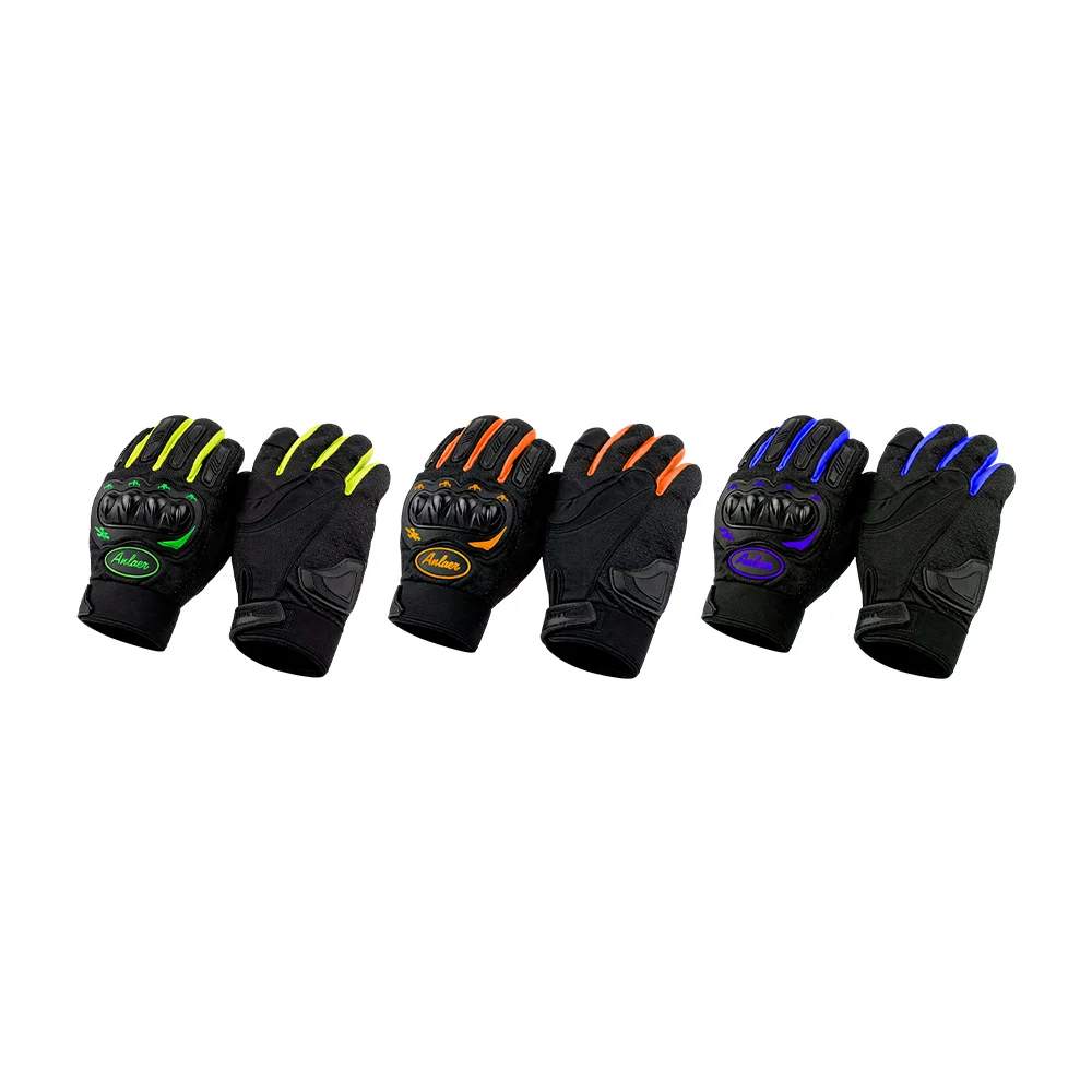 Par de guantes para motociclista con broche de velcro ajustable, prot…