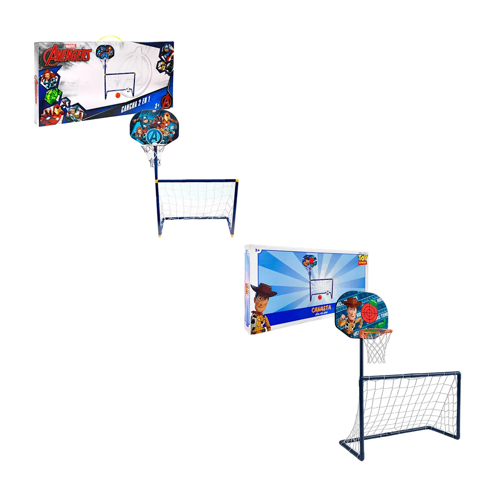 Cancha doble plegable infantil con estampado de personajes animados, …