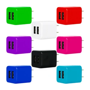 1pza Cubo cargador td con doble puerto usb para carga 5v, variedad de…