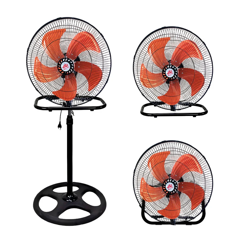 Ventilador de pedestal 3 en 1 con 5 aspas metálicas de 18in / ven16n.…