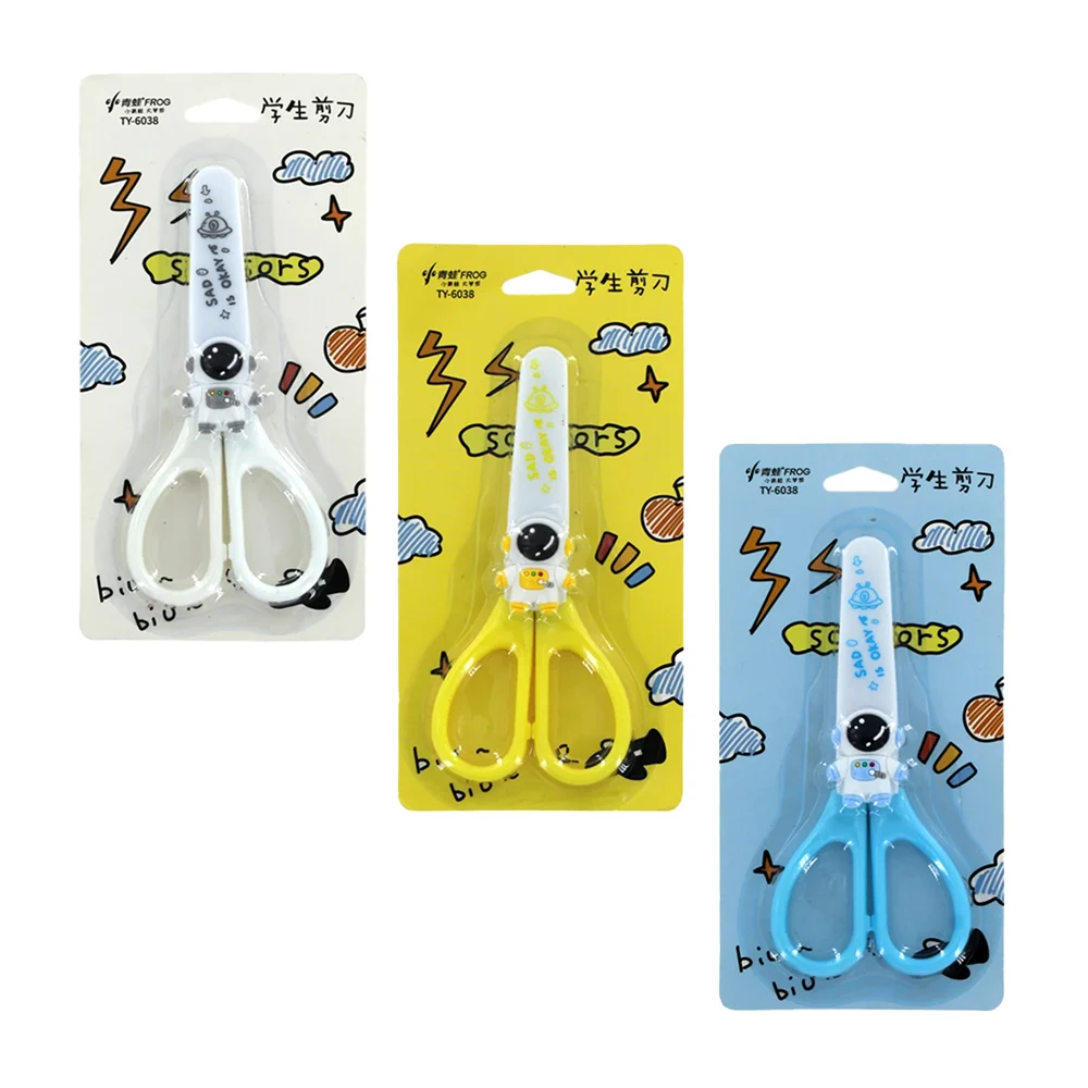 Tijeras infantiles con diseño de astronauta, variedad de colores / sa…