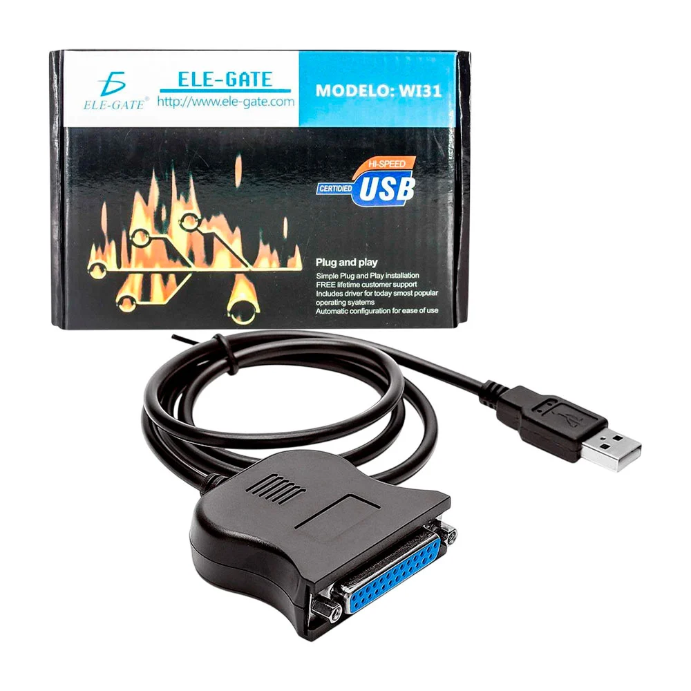Cable para impresora de puerto paralelo usb a 1284 con 36pines