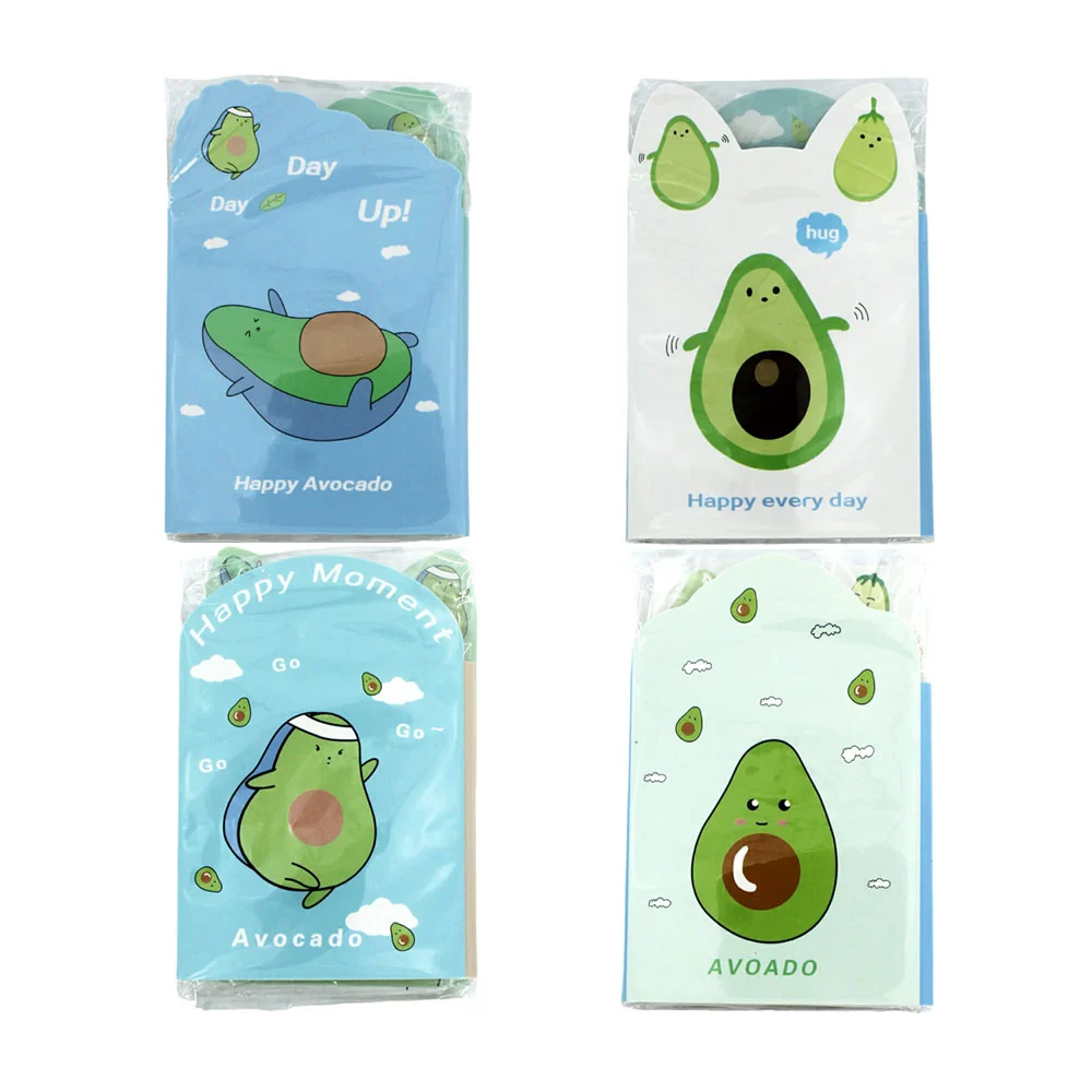 Acordeón de 80 post it notas adhesivas con diseño de aguacate, varied…