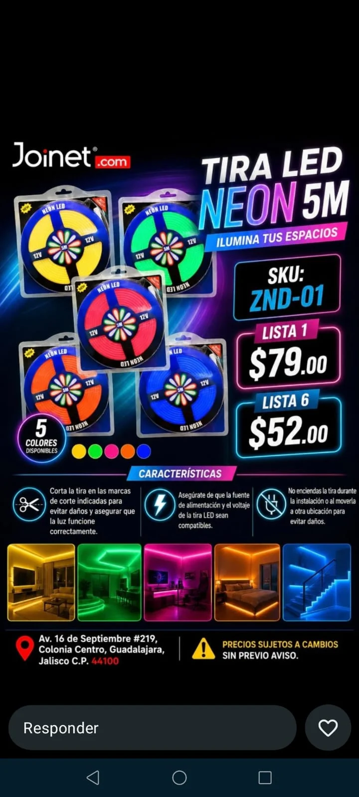 Ilumina tus espacios TIRA LED NEON 5M!