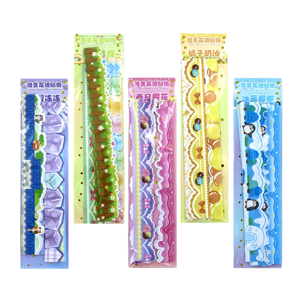 Blíster con 20 tiras adhesivas decorativas con diseño animado 2.5x20c…