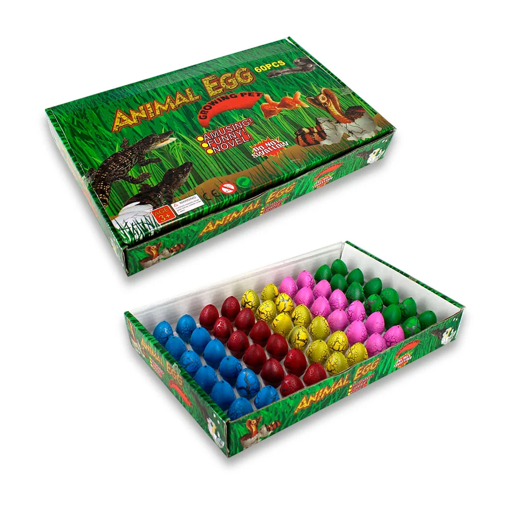Caja con 60 huevos mágicos de animales creciendo 2.5cm, variedad de c…