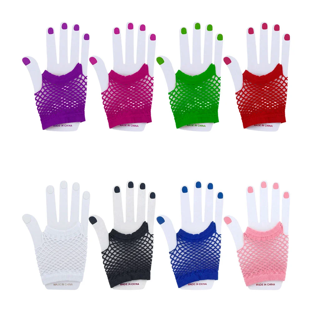 Par de guantes cortos tipo red, variedad de colores / y-24-1b / R1229