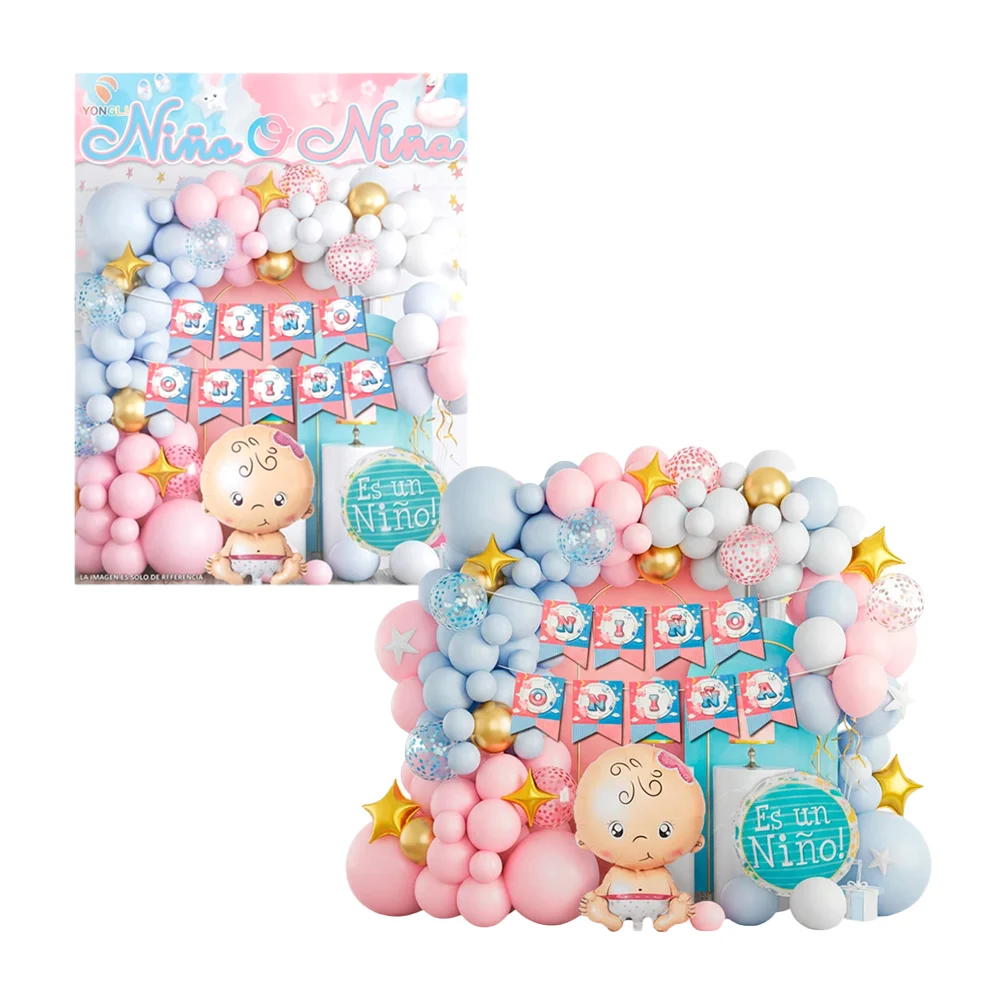 Kit decorativo para fiesta de revelación de género con 56pcs / yongli…