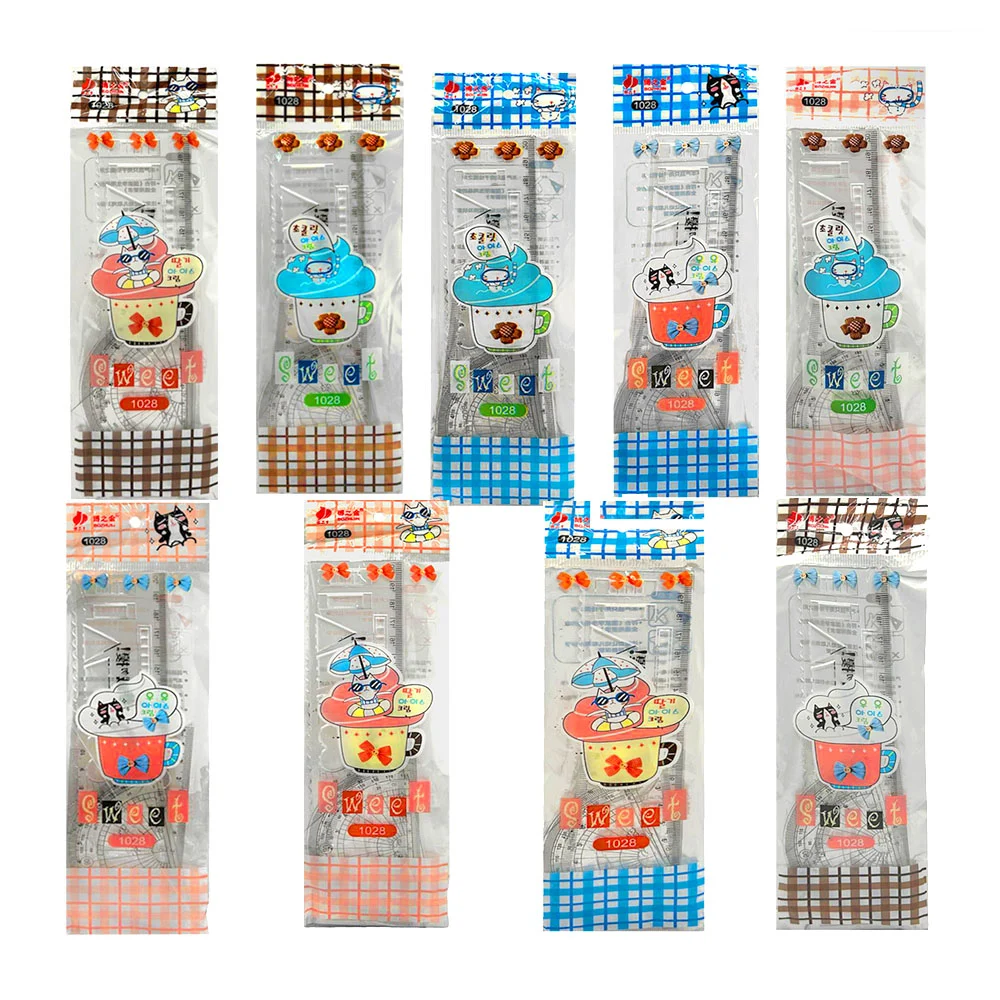 Mini juego de geometría con diseño de figuras, 4 piezas / 1028 / yong…