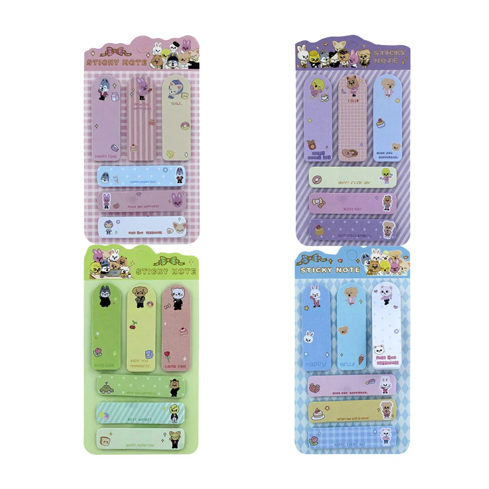 Blíster con 120 post it o notas adhesivas, separadores con diseño kaw…