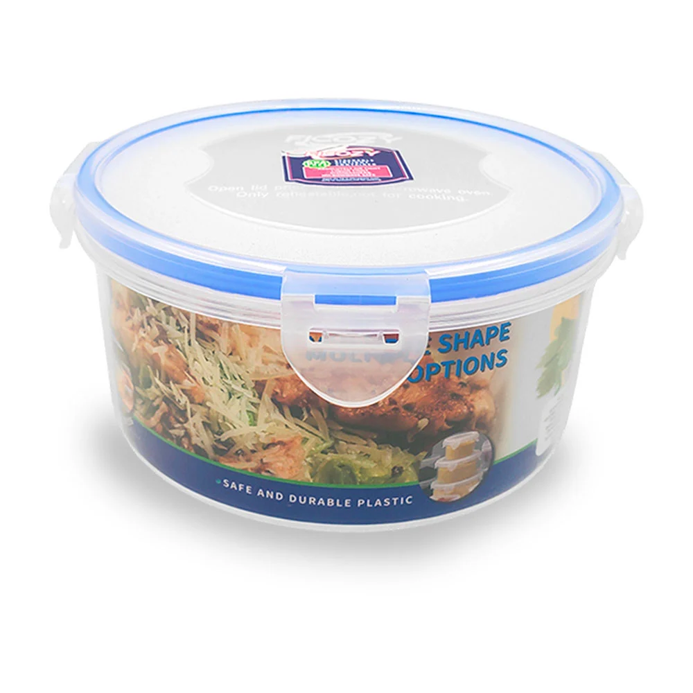 Tupper transparente circular con cierre hermético, capacidad de 1.1l …