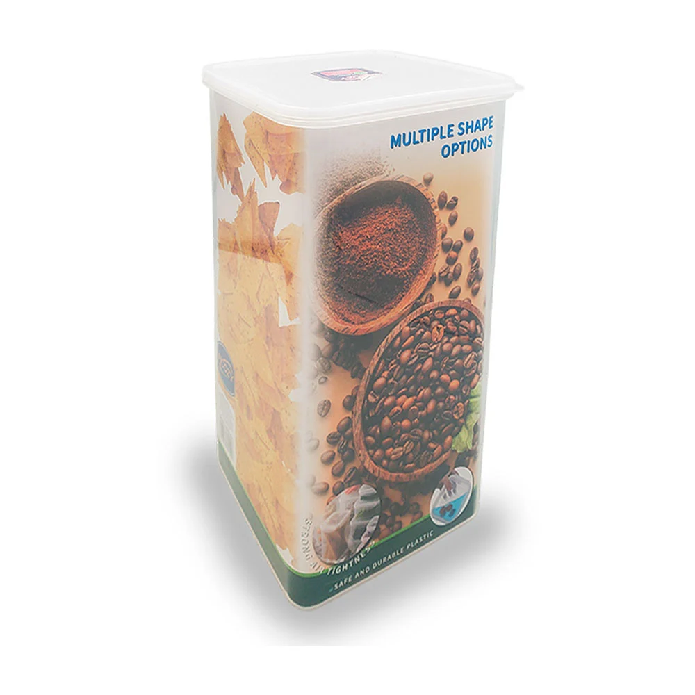 Tupper transparente de plástico, tapa de silicón con capacidad de 4l,…