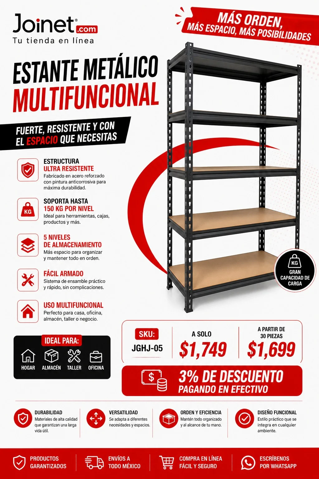 Estante metálico multifuncional!
