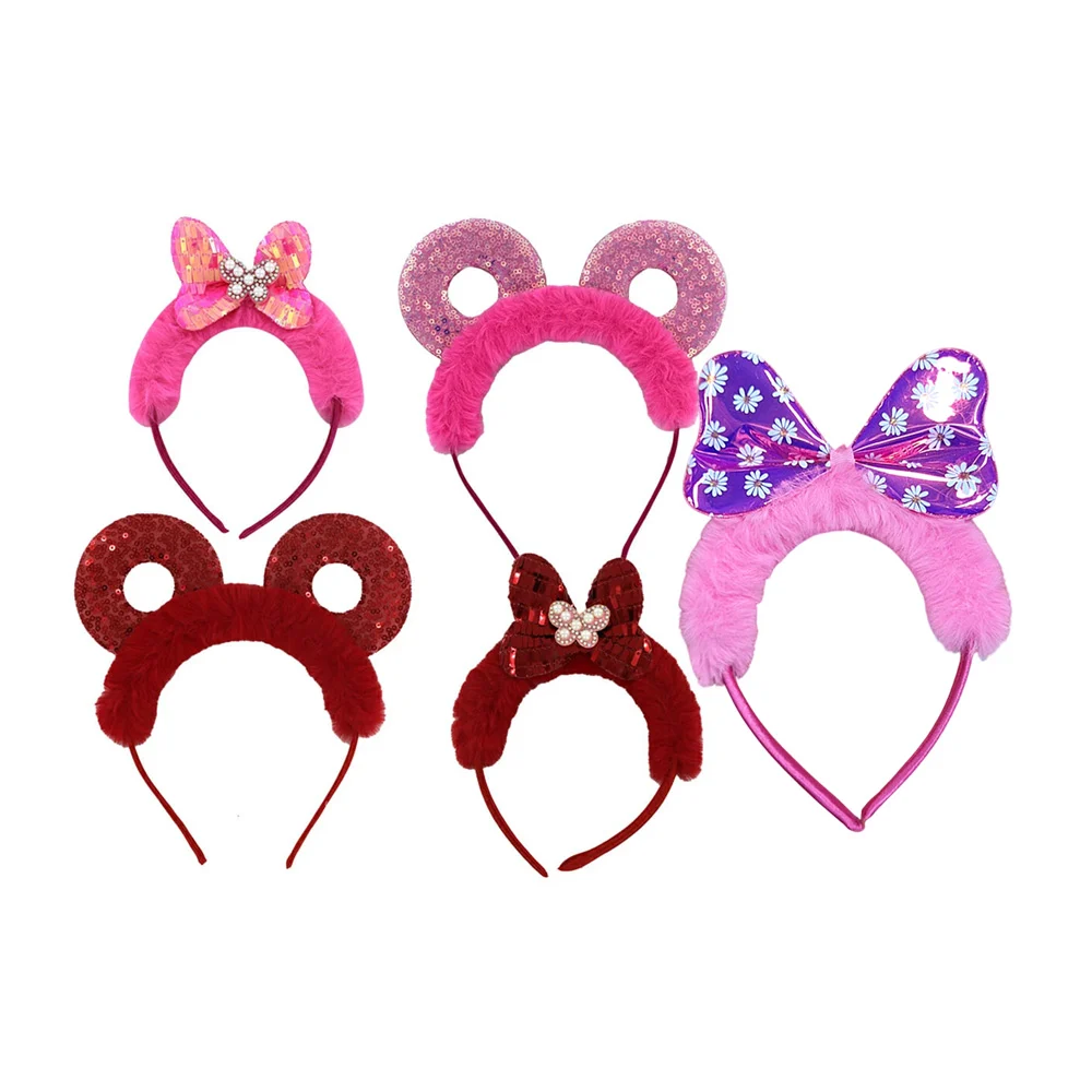 1pza Diadema afelpada con moño o círculos decorativos tipo lentejuela…
