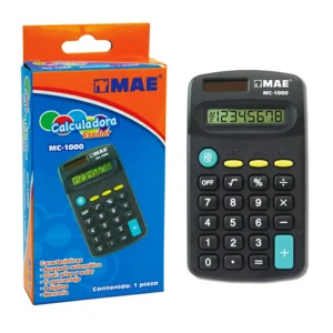 Calculadora escolar mae con pantalla digital de 8 dígitos / mc-1000