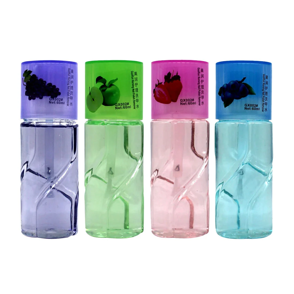 1pza Removedor de esmalte liquido 60ml, variedad de esencias t222