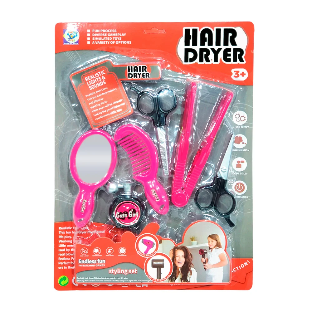 Set de juguete con temática de salón de belleza, variedad de accesori…