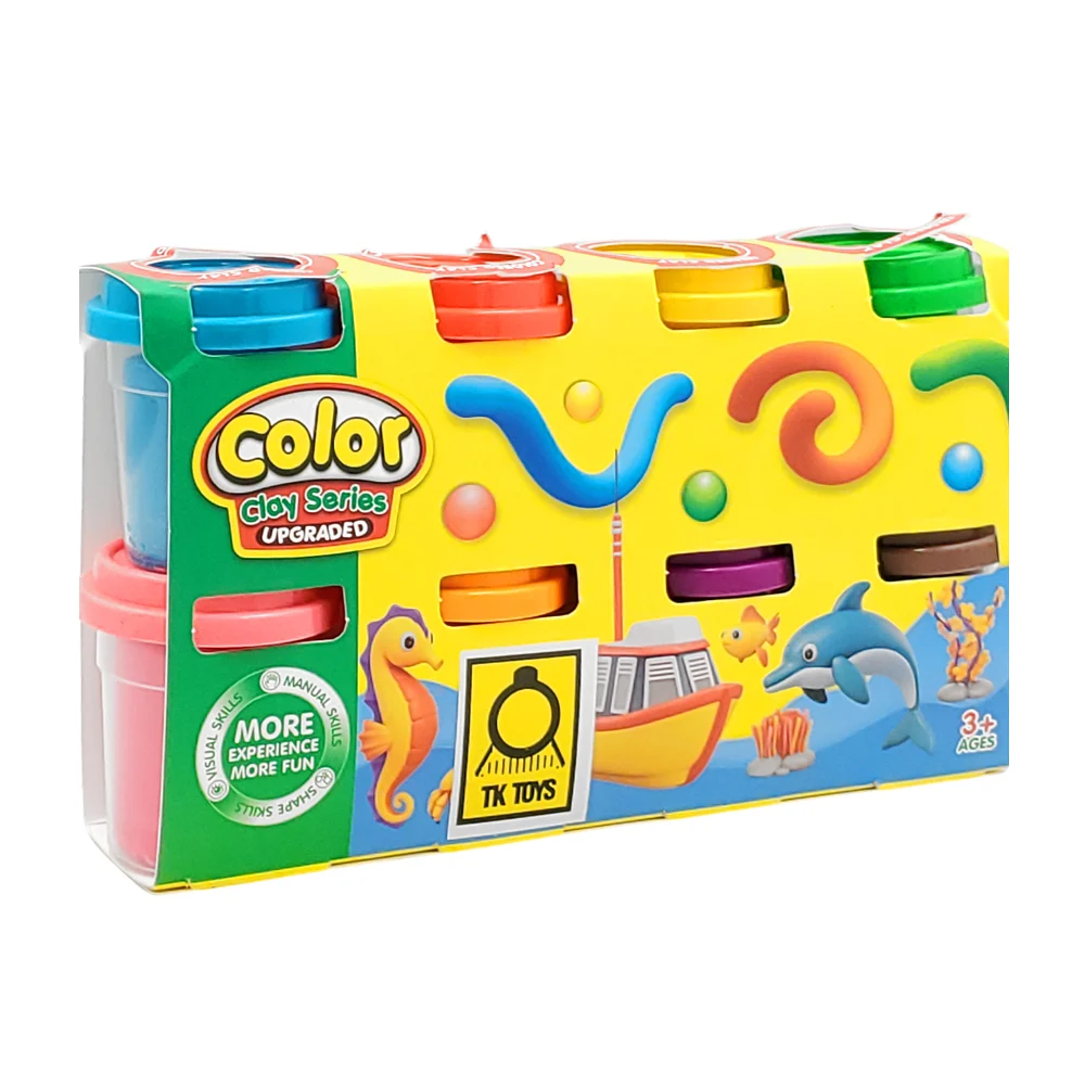 Paquete con 8 botes de masita para moldear figuras, variedad de color…