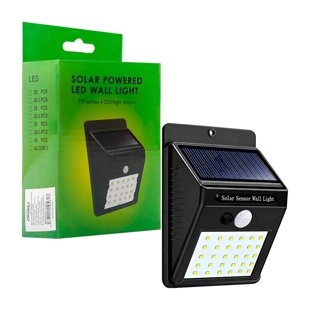 Lámpara solar chica para jardin / gh1027 / cob solar powered led wall…