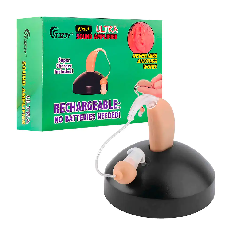Aparato auditivo recargable para la sordera de hasta 30x con volumen …