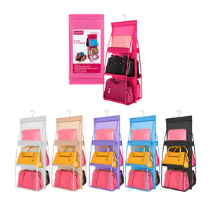 Organizador colgante con 3 niveles y 6 compartimientos para bolsas de…