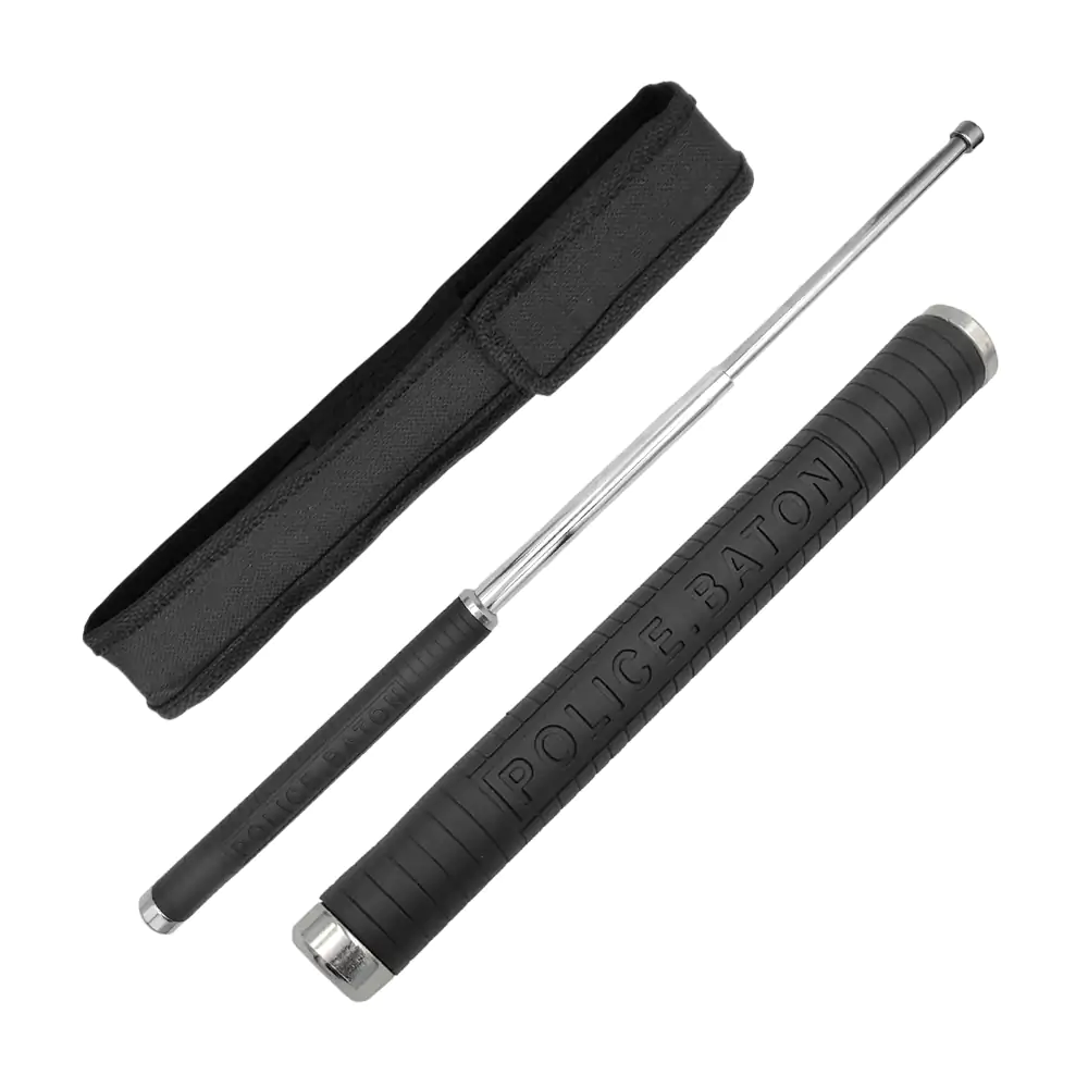 Bastón retráctil expandible a 61cm para defensa personal + funda, pol…