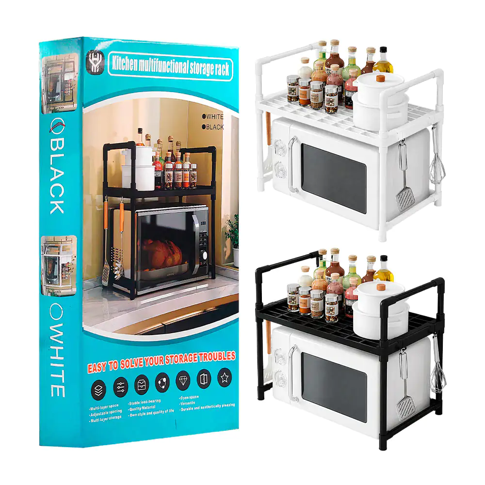 Organizador multifuncional de 2 niveles para cocina, variedad de colo…