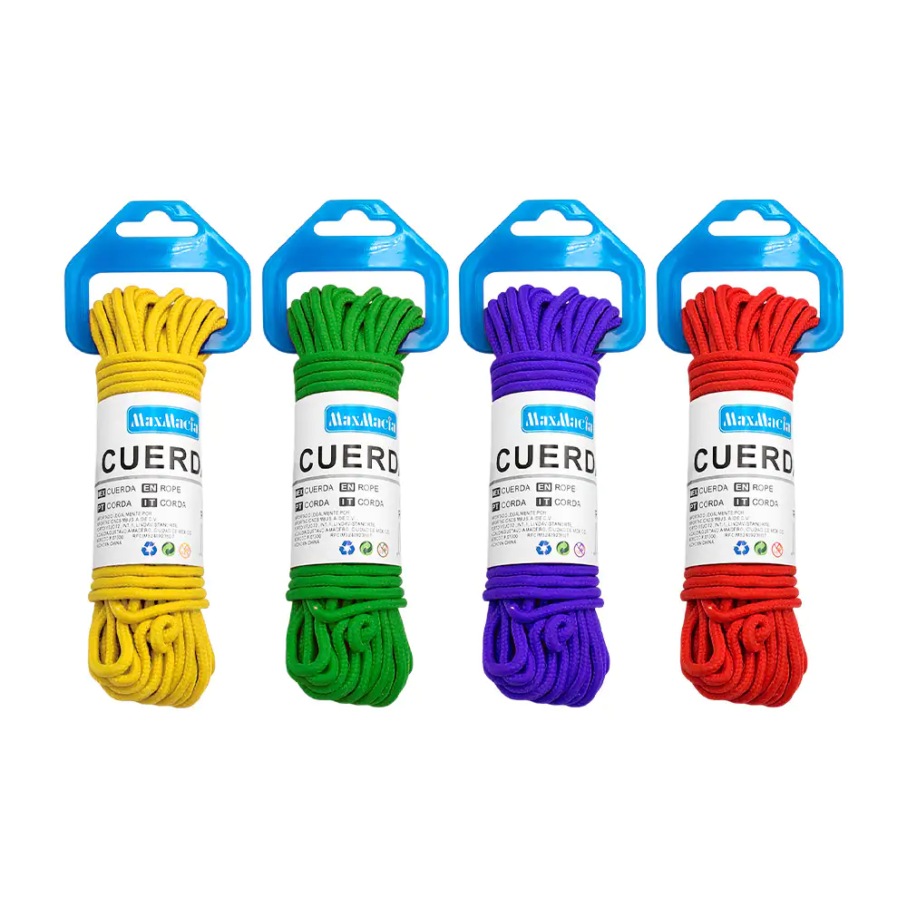 Cuerda tipo lazo maxmacia para colgar ropa, 0.4cmx10m, variedad / 135…