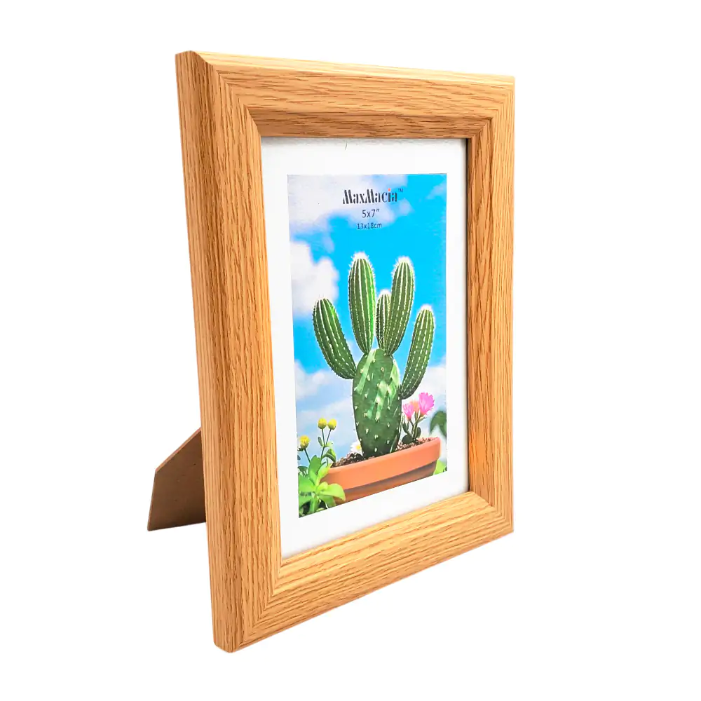 Portarretrato rectangular con marco de madera estilo rustico de 13cm …