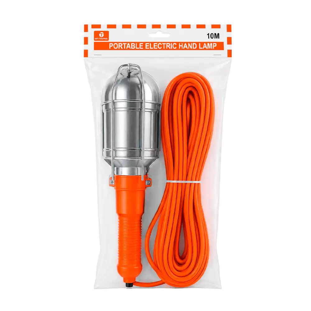 Lámpara portátil de taller - trabajo con cable de 10m + interruptor d…