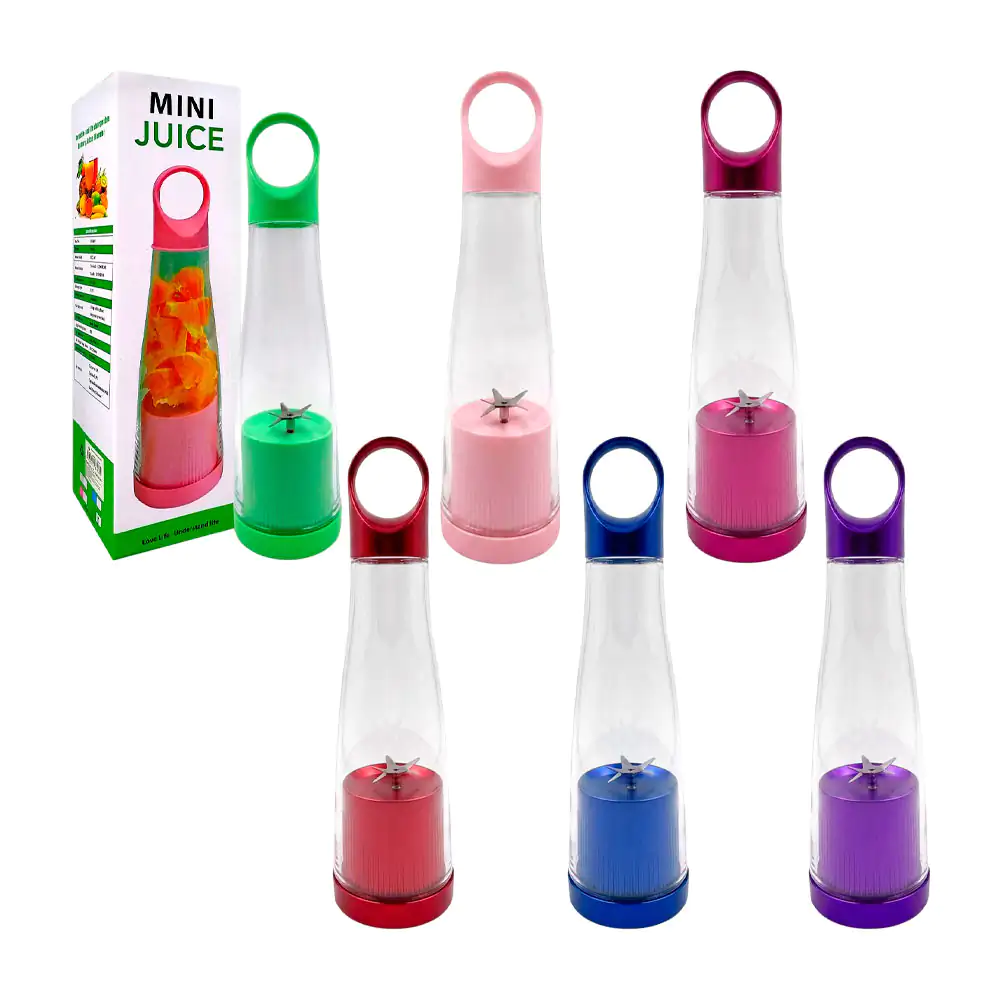 Vaso licuadora portátil recargable con capacidad de 380ml, cuchillas …