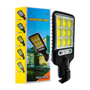 Lámpara de exterior rectangular con luz led + encendido automático