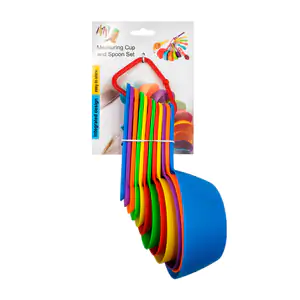 Juego con 12 cucharas medidoras desde 1/8 hasta 1 taza, variedad de c…
