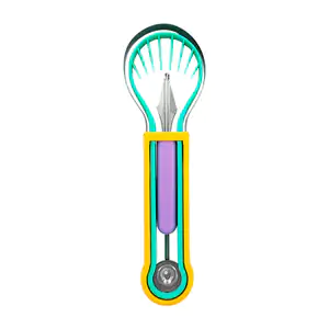 Cortador 4 en 1 para frutas, acero inoxidable con diseño ergonómico, …