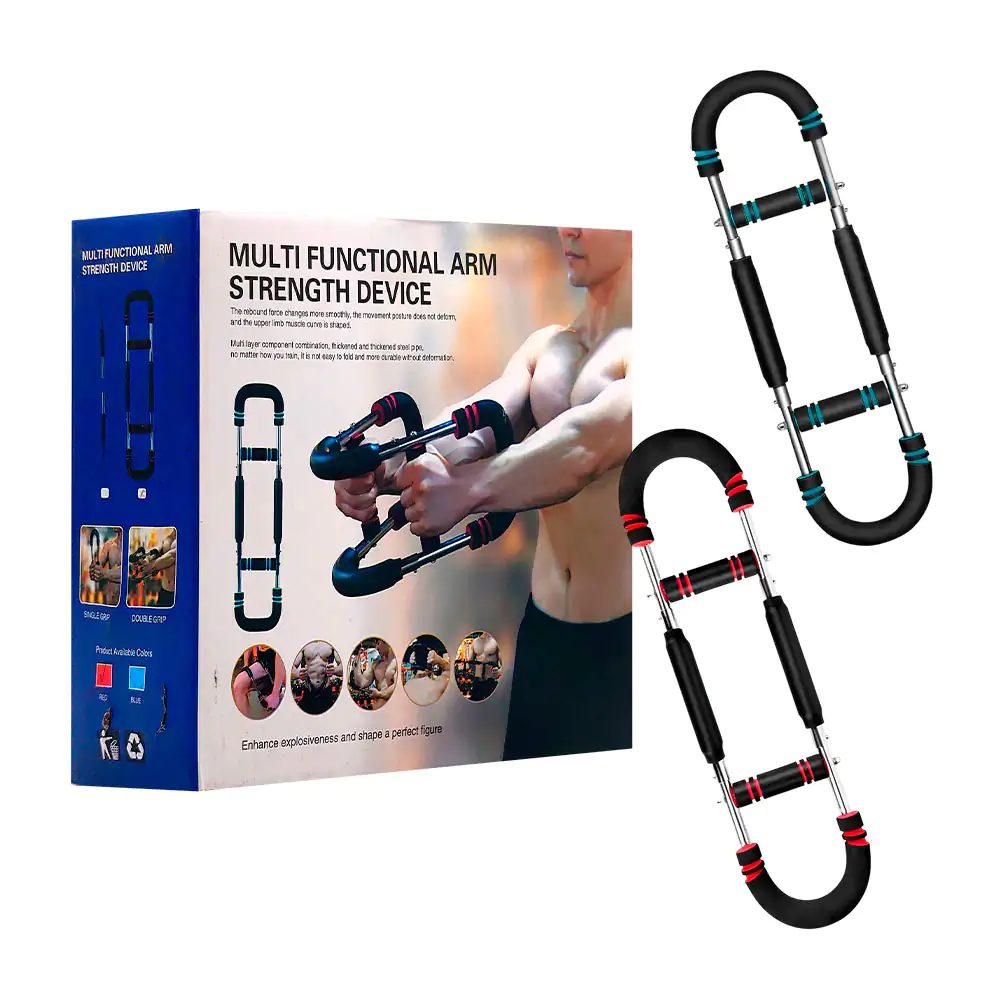 Ejercitador multifuncional para brazo con almohadillas y varios nivel…