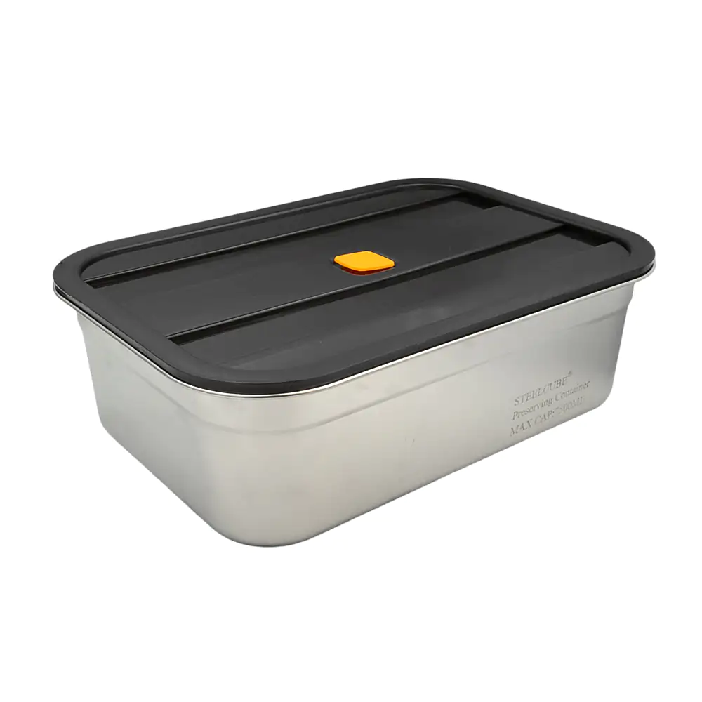 Contenedor de acero inoxidable con capacidad 7500ml, cierre hermético