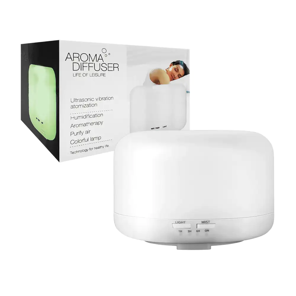 Humidificador de 300ml 4en1 con luz led, aromaterapia + purificador d…